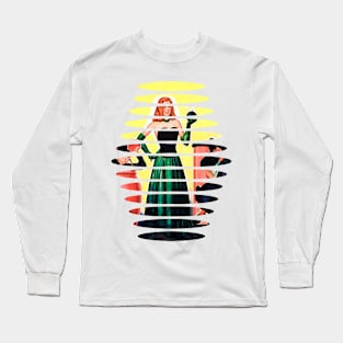 Girl Bomb Retro Funny Scifi Popart Old Fantasy Comic Vintage Long Sleeve T-Shirt